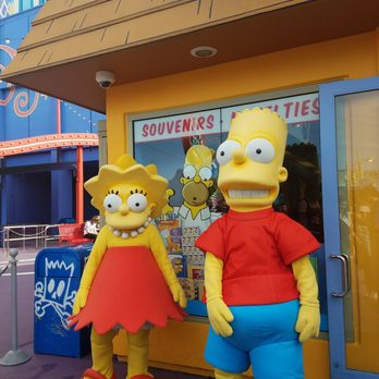 Simpsons Land - Lisa and Bart - Amusement Parks Near Me - Los Angeles, California Simpsons Land - Lisa and Bart - Amusement Parks Near Me - Los Angeles, California
