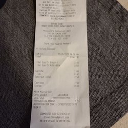 McDonald's - Receipt