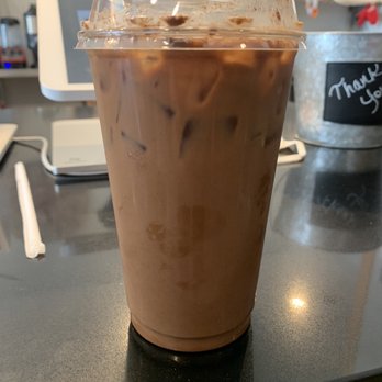 Crow Moon Coffee - 20oz iced Mexican mocha with oat milk - Coffee & Tea Near Me - Woodland, Washington