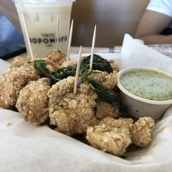 Bopomofo Cafe - Popcorn chicken (the sauce is sooooo good!) - Bubble Tea Near Me - San Gabriel, California