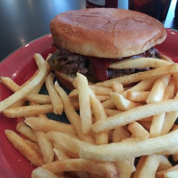 Oso Grill - BBQ Beef Brisket sandwich with candied jalapenos was tender and juicy, fries are better than McDonald's $10 - New American Near Me - Capitan, New Mexico Oso Grill - BBQ Beef Brisket sandwich with candied jalapenos was tender and juicy, fries are better than McDonald's $10 - New American Near Me - Capitan, New Mexico