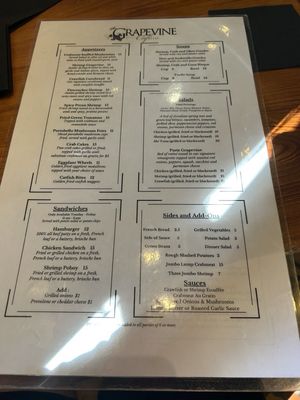 Menu photo 2 Grapevine Cafe and Gallery Donaldsonville, LA