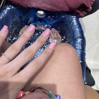 Crystal Nails And Spa - Taking off my dip over my pedicure.Notice the machine marks&just look at the dip residue on the towel.Imagine how the water was. - Nail Salons Near Me - Hialeah, Florida Crystal Nails And Spa - Taking off my dip over my pedicure.Notice the machine marks&just look at the dip residue on the towel.Imagine how the water was. - Nail Salons Near Me - Hialeah, Florida