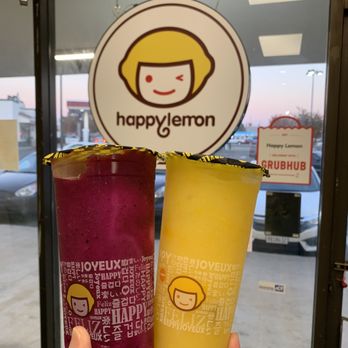 Happy Lemon - Dragonfruit Lemon Slushy w/Lychee Jello (left) & Mango Lemon Slushy w/Lychee Jello (right); IG: @katzlundell - Coffee & Tea Near Me - Fresno, California Happy Lemon - Dragonfruit Lemon Slushy w/Lychee Jello (left) & Mango Lemon Slushy w/Lychee Jello (right); IG: @katzlundell - Coffee & Tea Near Me - Fresno, California