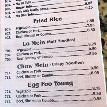 Yu's Garden - Menu pt3 - Chinese Near Me - Trussville, Alabama