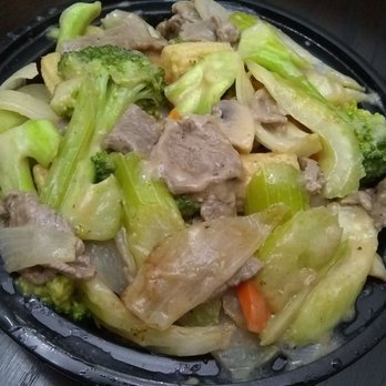 Just Wok - Beef with spicy peanut sauce $10.25. - Asian Fusion Near Me - Ottawa, Ontario