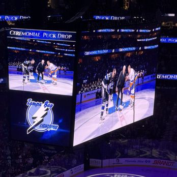 Benchmark International Arena - Ceremonial pick drop by Phil Esposito - Stadiums & Arenas Near Me - Tampa, Florida