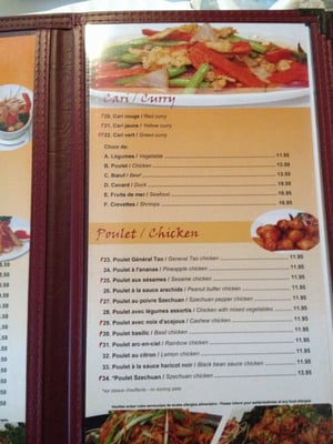 Menu photo 7 Emeraude de Bangkok Dorval, QC Menu photo 7 Emeraude de Bangkok Dorval, QC
