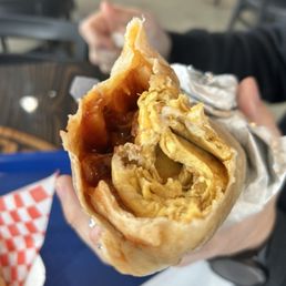 Pulled Pork Breakfast Burrito