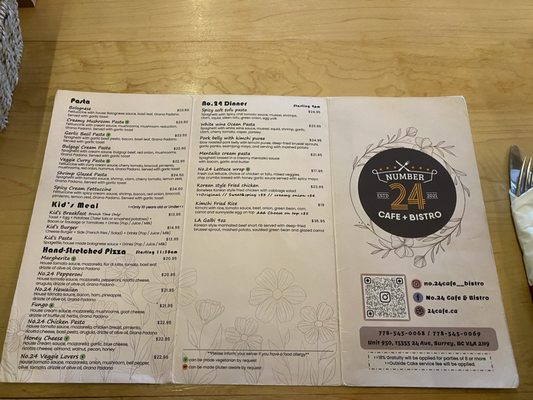Menu photo 3 No. 24 Cafe & Bistro Surrey, BC Menu photo 3 No. 24 Cafe & Bistro Surrey, BC