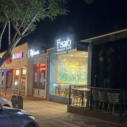 Exterior outside entrance of Figaro Dessert Cafe - Front of the cafe. - San Diego, California Exterior outside entrance of Figaro Dessert Cafe - Front of the cafe. - San Diego, California