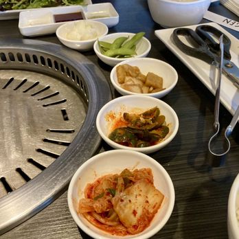 Gen Korean BBQ House - Lots of little "add-ons" on the table, such as kimchi, pickled onions, a few edamame, etc. - Korean Near Me - Henderson, Nevada Gen Korean BBQ House - Lots of little "add-ons" on the table, such as kimchi, pickled onions, a few edamame, etc. - Korean Near Me - Henderson, Nevada
