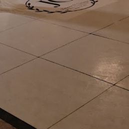 This is the 5'x6' floor wrap I received. You can't see the dance floor because it's dark...but it was HORRIBLY FILTHY!!
