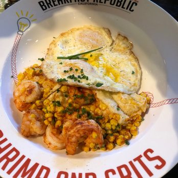 Breakfast Republic - Shrimp and grits - Breakfast & Brunch Near Me - Costa Mesa, California