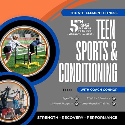 Teen Sports & Conditioning Training - Working with teens on proper strength training and ending with some speed work. Teen Sports & Conditioning Training - Working with teens on proper strength training and ending with some speed work.