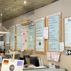 Cru Cafe - Menu board