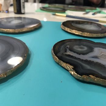 Revel - Gilded Agate coasters - Social Clubs Near Me - Madison, Wisconsin