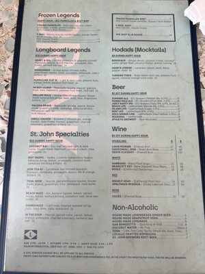 Menu photo 4 The Longboard Cruz Bay, VI Menu photo 4 The Longboard Cruz Bay, VI