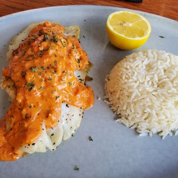 Island View Restaurant - Grouper Oscar with amazing sauce that includes lobster and crab. Highly recommend. - Italian Near Me - Fort Myers Beach, Florida Island View Restaurant - Grouper Oscar with amazing sauce that includes lobster and crab. Highly recommend. - Italian Near Me - Fort Myers Beach, Florida