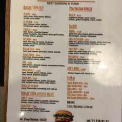 Beef Burger - Menu (English)