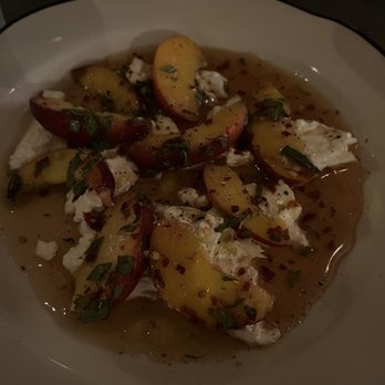 La Lucha - Peach burrata salad - Seafood Near Me - Houston, Texas
