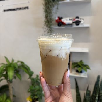 Habibi Motor Cafe - Iced Crème Brûlée Latte (~$8) - Cafes Near Me - East Brunswick, New Jersey