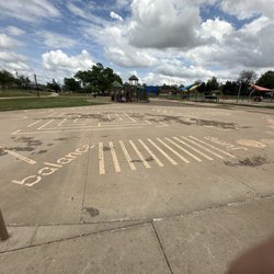 Memorial Park - Playground - hopscotch court
