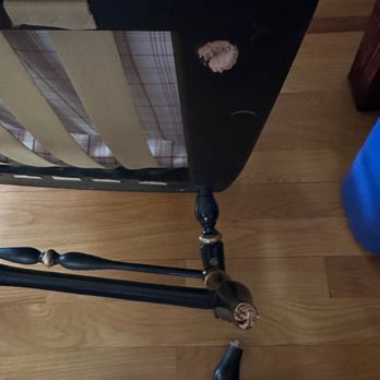 Alain Mai | Fine Craftsmanship - Chair before repair - Furniture Repair Near Me - Ypsilanti, Michigan Alain Mai | Fine Craftsmanship - Chair before repair - Furniture Repair Near Me - Ypsilanti, Michigan