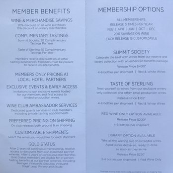 Sterling Vineyards - Membership information - Wineries Near Me - Calistoga, California Sterling Vineyards - Membership information - Wineries Near Me - Calistoga, California