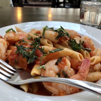 M Restaurant - Checca pasta with wild prawns added - Italian Near Me - Avalon, California M Restaurant - Checca pasta with wild prawns added - Italian Near Me - Avalon, California