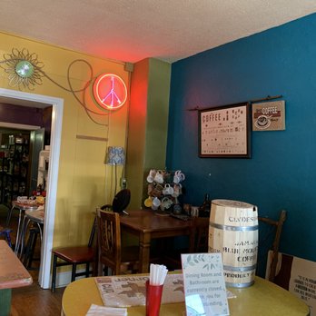 The Corner Cup - a neon sign in a restaurant - Bakeries Near Me - Jonesborough, Tennessee