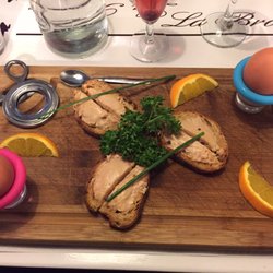 La Braise - Oeufs à la coque et ses mouillettes de foie gras