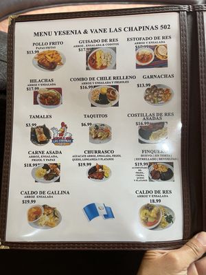 Menu photo 3 Las Chapinas 502 Riverside, CA Menu photo 3 Las Chapinas 502 Riverside, CA