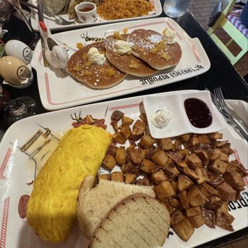 Breakfast Republic - California Breakfast Burrito Pineapple Upside Down Pancakes Jalapeno Bacon Cheddar Sausage Omelet - Breakfast & Brunch Near Me - Los Angeles, California Breakfast Republic - California Breakfast Burrito Pineapple Upside Down Pancakes Jalapeno Bacon Cheddar Sausage Omelet - Breakfast & Brunch Near Me - Los Angeles, California