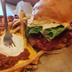Burgher Burger - The Mitchell w/ Chili Cheese Fries