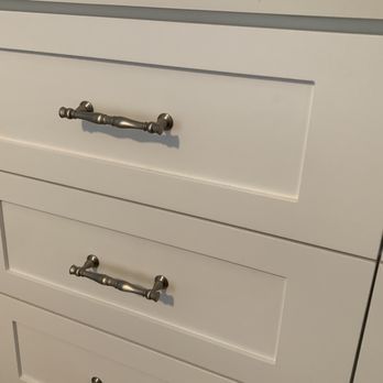 Euro Design Center - Close up of drawers with shaker fronts and drawer-pulls I got on Amazon (Amerock Crawford). They open and close smoothly. - Cabinetry Near Me - Beltsville, Maryland Euro Design Center - Close up of drawers with shaker fronts and drawer-pulls I got on Amazon (Amerock Crawford). They open and close smoothly. - Cabinetry Near Me - Beltsville, Maryland
