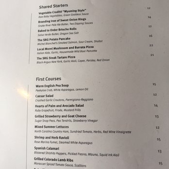 Snake River Grill - Menu - 1 of 2 - New American Near Me - Jackson, Wyoming Snake River Grill - Menu - 1 of 2 - New American Near Me - Jackson, Wyoming