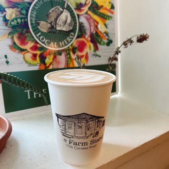 The Farm Stand - Hot mocha with lovely latte art - Coffee & Tea Near Me - Corrales, New Mexico