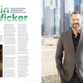 McMaster Painting and Decorating - Kevin McVicker, in the Spotlight page of DuPage Real Producers Magazine - Painters Near Me - Chicago, Illinois McMaster Painting and Decorating - Kevin McVicker, in the Spotlight page of DuPage Real Producers Magazine - Painters Near Me - Chicago, Illinois