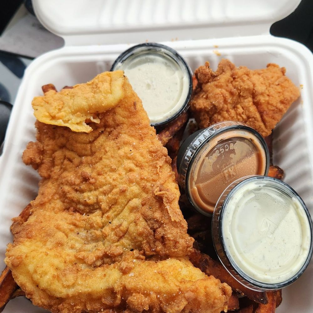 Two Maine Guys Augusta - Perfect breading and generous portion of haddock - Seafood Near Me - Augusta, Maine Two Maine Guys Augusta - Perfect breading and generous portion of haddock - Seafood Near Me - Augusta, Maine