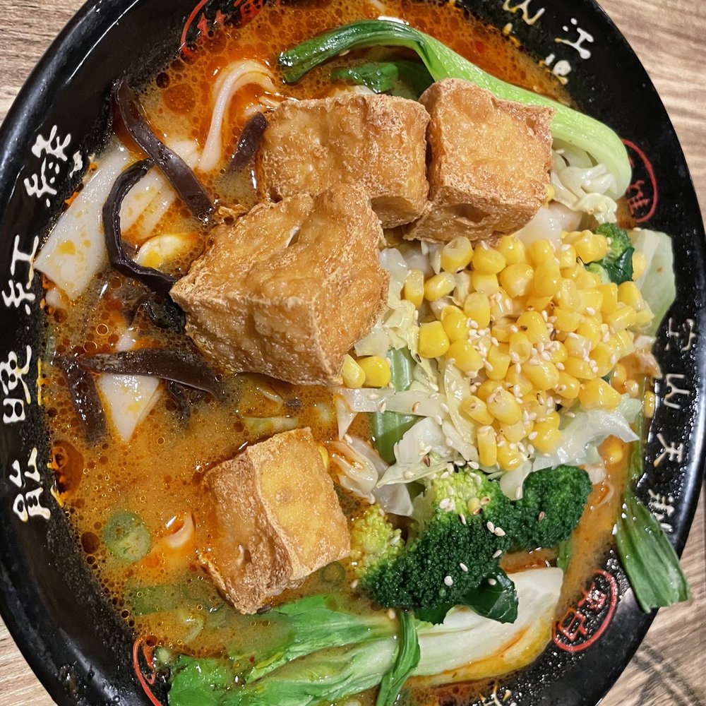 Spicy vegetarian tan tan men Spicy vegetarian tan tan men