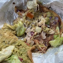 Valero - The inside of the "Chicken Torta" Gross
