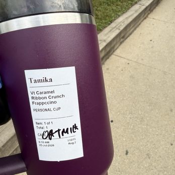 Starbucks - Proof the cashier messed my order up and wrote it !!! - Coffee & Tea Near Me - Chicago, Illinois Starbucks - Proof the cashier messed my order up and wrote it !!! - Coffee & Tea Near Me - Chicago, Illinois