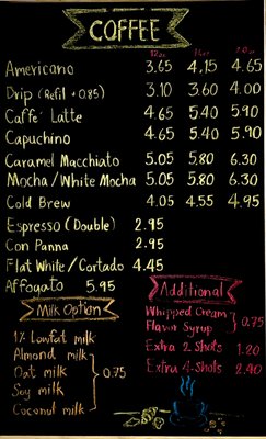 Menu photo 7 Ground Up Coffee Cafe Littleton, CO