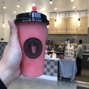 Brew Cha - Strawberry Slush - Bubble Tea Near Me - San Francisco, California
