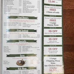 Garden Pizza & Seafood - New menu 2024