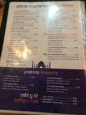 Menu photo 7 Moharaj Madrid, M