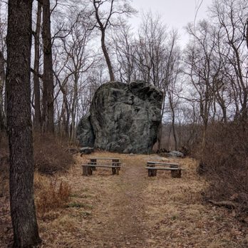 Rockefeller State Park Preserve - Glacial erratic on Nature's Way trail. - Parks Near Me - Pleasantville, New York Rockefeller State Park Preserve - Glacial erratic on Nature's Way trail. - Parks Near Me - Pleasantville, New York