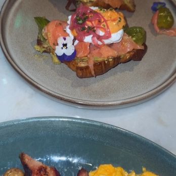 Wally's - My friend ordered the salmon toast. - New American Near Me - Beverly Hills, California