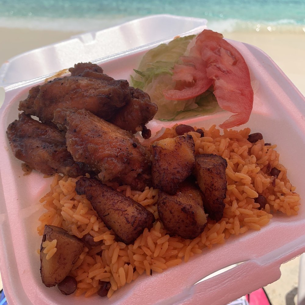 Coki Beach - Jerk chicken plate. 10/10 - Beaches Near Me - St Thomas, Virgin Islands Coki Beach - Jerk chicken plate. 10/10 - Beaches Near Me - St Thomas, Virgin Islands